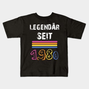 1980 Year Birthday Kids T-Shirt